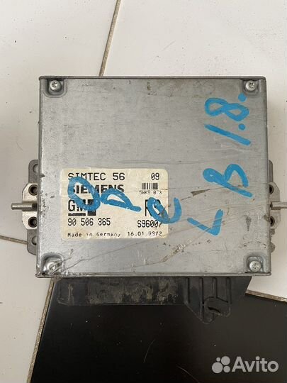 Блок управления двигателем X18XE Opel Vectra B