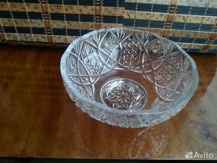 Хрустальный салатник СССР