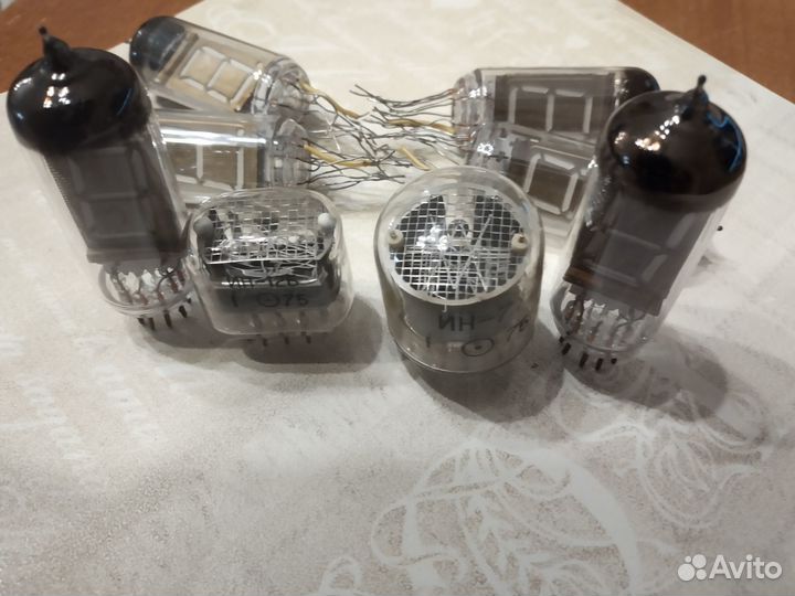 Радиодетали СССР: цифровые индикаторные лампы