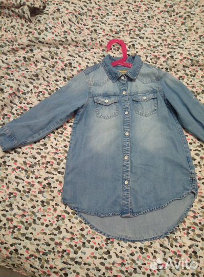 Рубашка джинсовая
