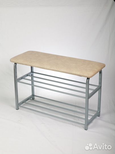 Обувница банкетка бежевая