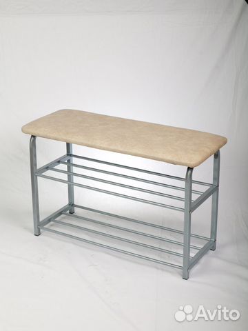 Обувница банкетка бежевая