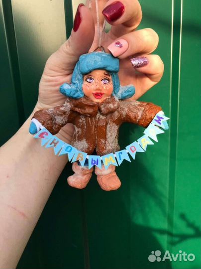 Ватные елочные игрушки СССР