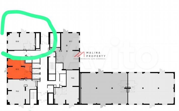 Сдам торговое помещение, 56 м²