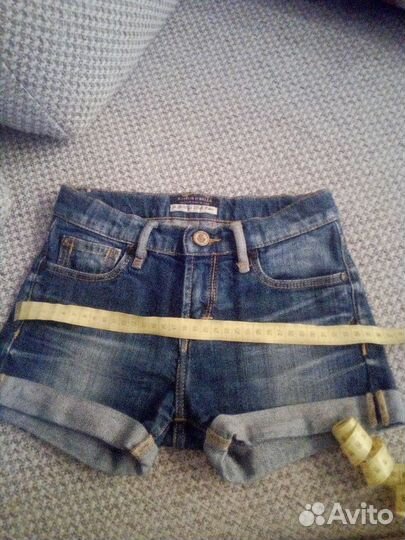 Джинсовые шортики для девочки р-р128