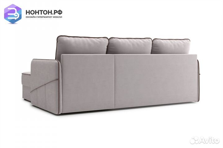 Диван угловой дельфин Энерджи бежевый