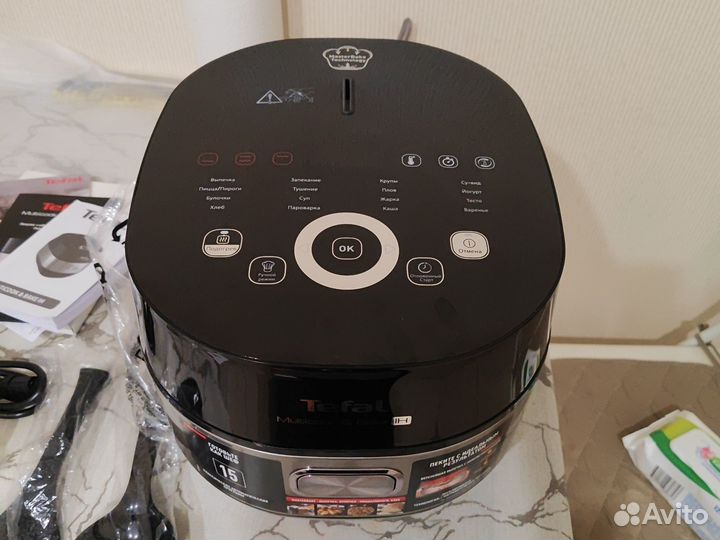 Мультиварка tefal rk908a32 чёрная