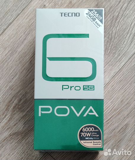 TECNO Pova 6 Pro, 12/256 ГБ