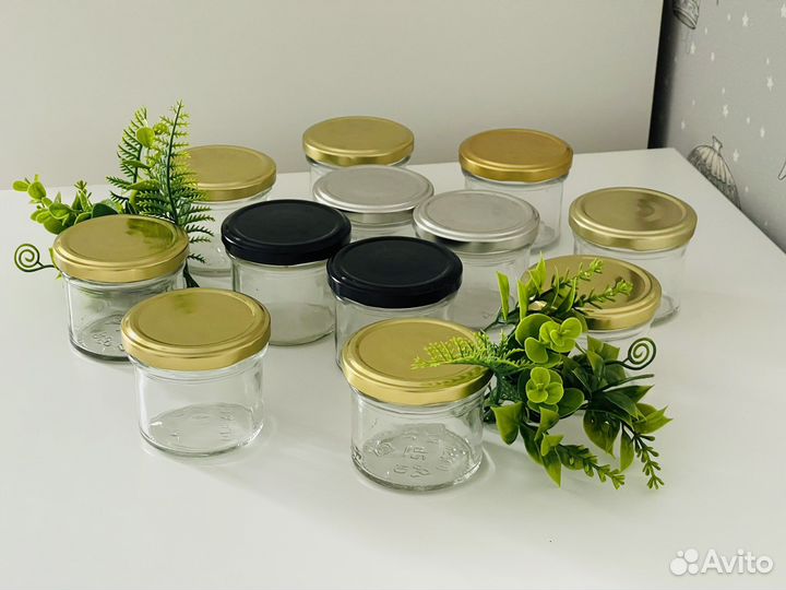 Баночки для специй для свечей стеклянные маленькие