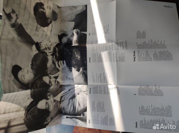 Плакат бтс bts из альбома BE + 5 открыток