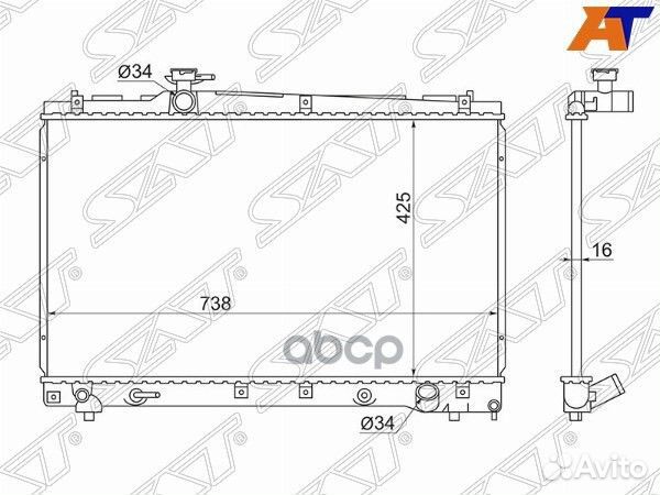 Радиатор Toyota Noah 01-13 / Voxy 01-13 / Avensis