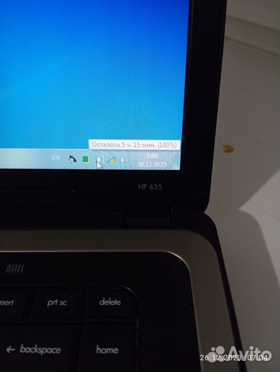 HP Amd 2 ядра 4 гиг hdd 500gb 5 часов автономно