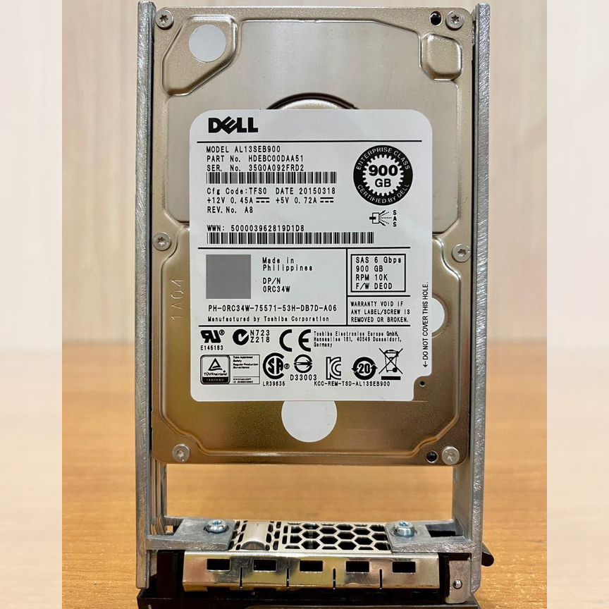 [RC34W] Жесткий Диск Dell 900gb Al13seb900 Rc34w