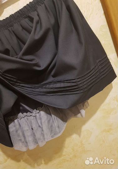 Жилет и юбка, комплект школьный