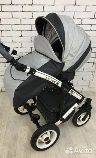 Коляска verdi 3 в 1, двойная амортизация