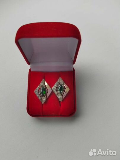 Серьги серебро