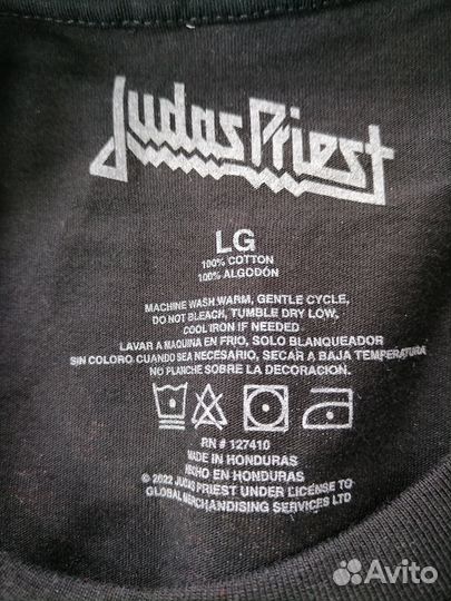 Футболка винтажная мерч метал Judas priest L