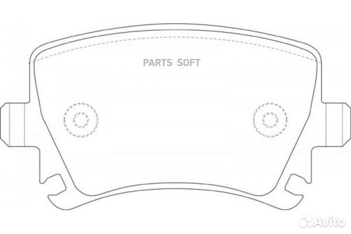 Колодки тормозные задние (audi A6 (C6), Q3 (8U), VW passat (36, 3C ), tiguan) BP33349