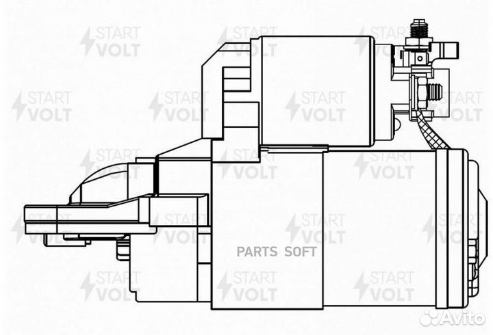 Startvolt LST2510 Стартер mazda 6 GH (07) 1.8I 2.0