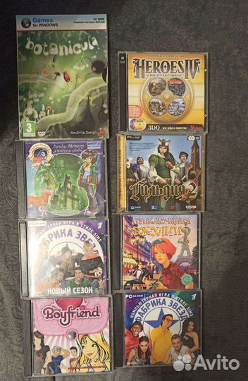 Диски с играми, музыкальные диски, программы на пк