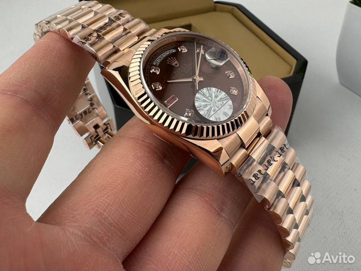 Мужские часы Rolex Day Date rose gold