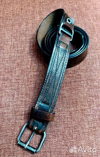 Мужской кожаный ремень италия