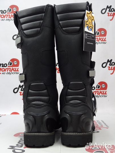 Эндуро/кросс ботинки из кожи