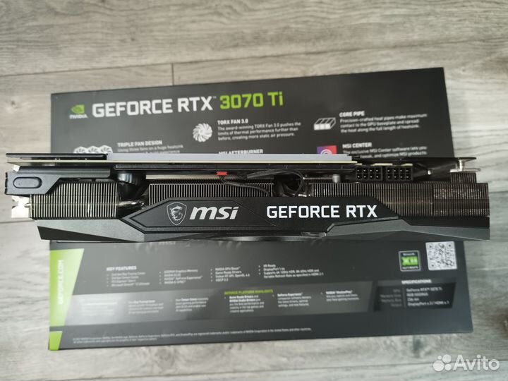 Видеокарта MSI GeForce RTX 3070 Ti gaming X trio