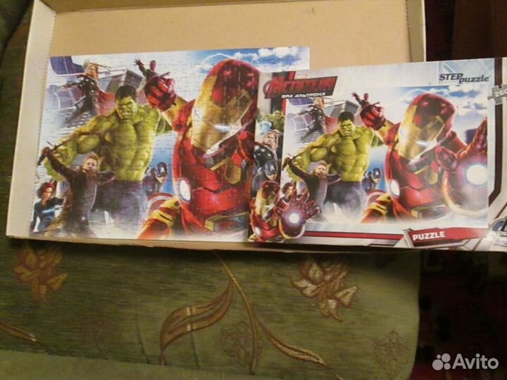 Пазлы 5 больш.коробок вместе
