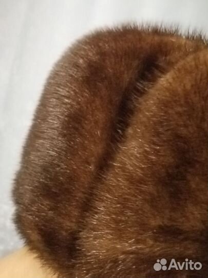 Мужская зимняя меховая шапка норковая 56-58