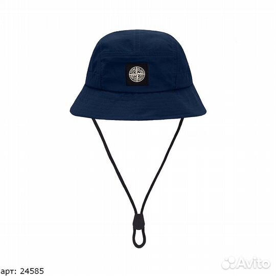 Панама stone island синяя