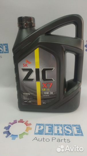 Масло моторное ZIC X7 LS 10W30 4л 162649