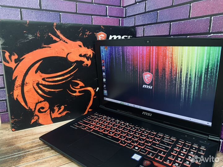 Игровой ноутбук MSI GeForce GTX 16Gb В коробке