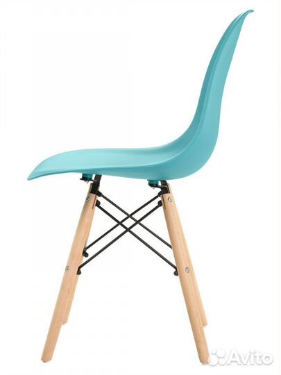 Стул в стиле eames DSW, бирюзовый, 3 шт