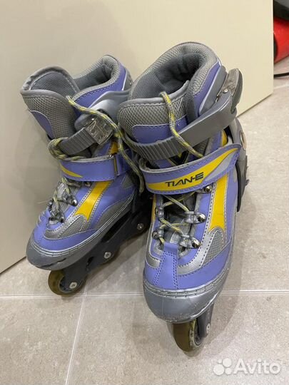 Раздвижные детские роликовые коньки р.34-37