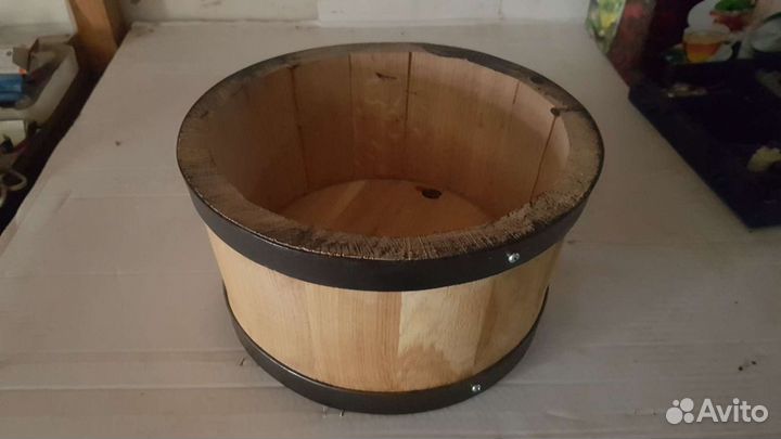 Горшок цветочный дубовый