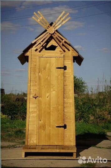 Уличный туалет с декором тщл 336