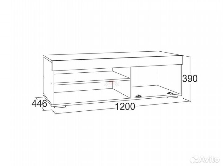 Тумба под телевизор Ольга 19