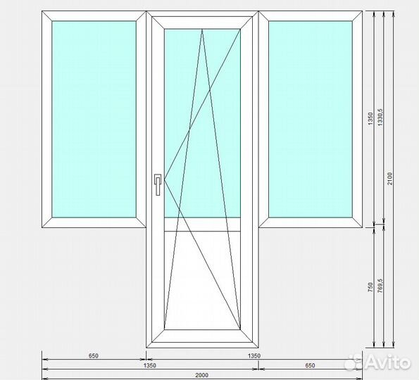 Балконный блок с установкой