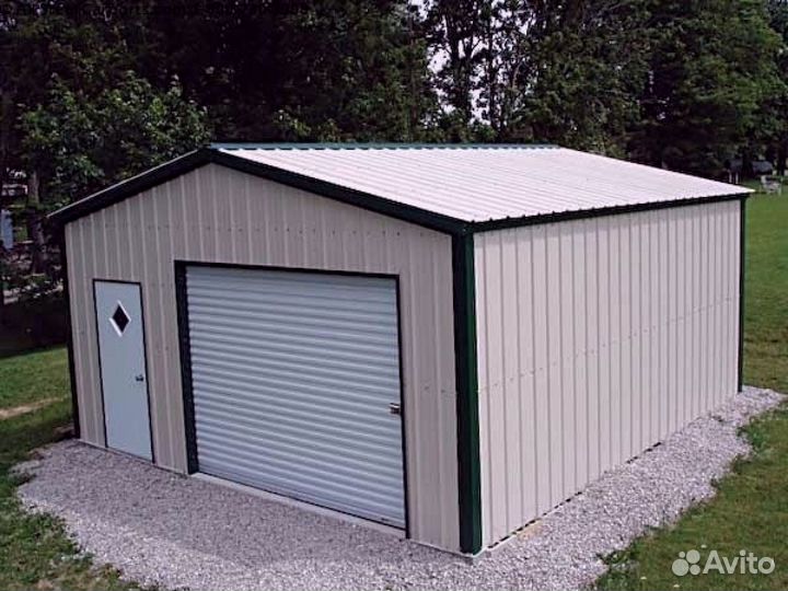 Гараж металлический сборно-разборный 3х5.5