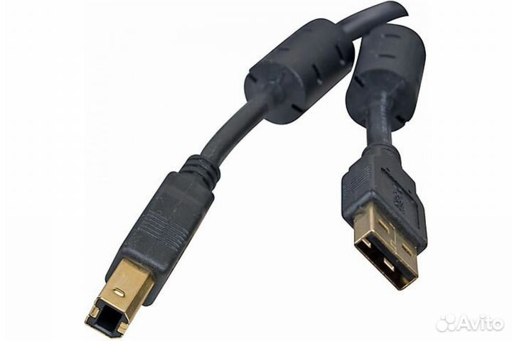 Кабель 5bites USB 2.0 AM-BM,ферритовые кольца,3м
