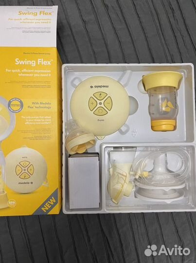 Молокоотсос электрический medela + смарт бутылка в