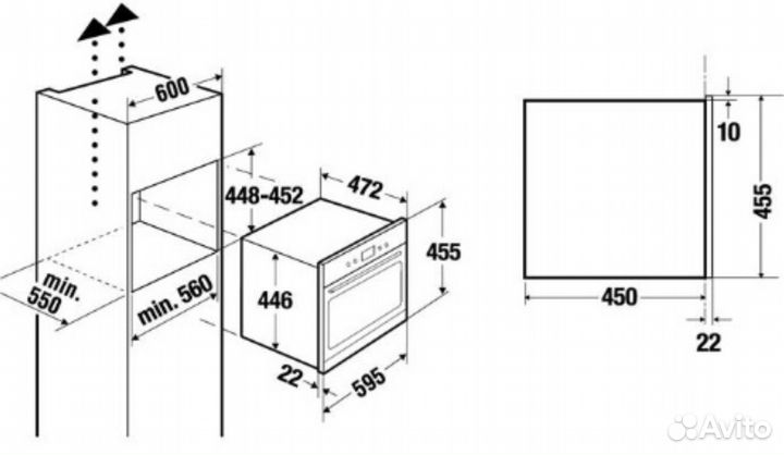 Паровой шкаф EDG 6551.0 J ручки сталь