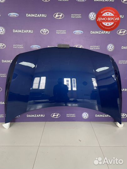 Капот Hyundai Solaris 1 рестайлинг (2015) синий