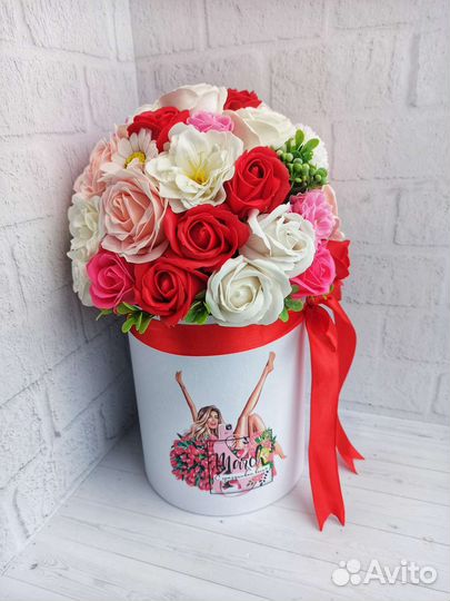 Букет из мыльных роз, цветов ко Дню матери