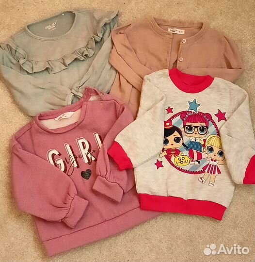 Детские вещи пакетом на девочку 86 размер