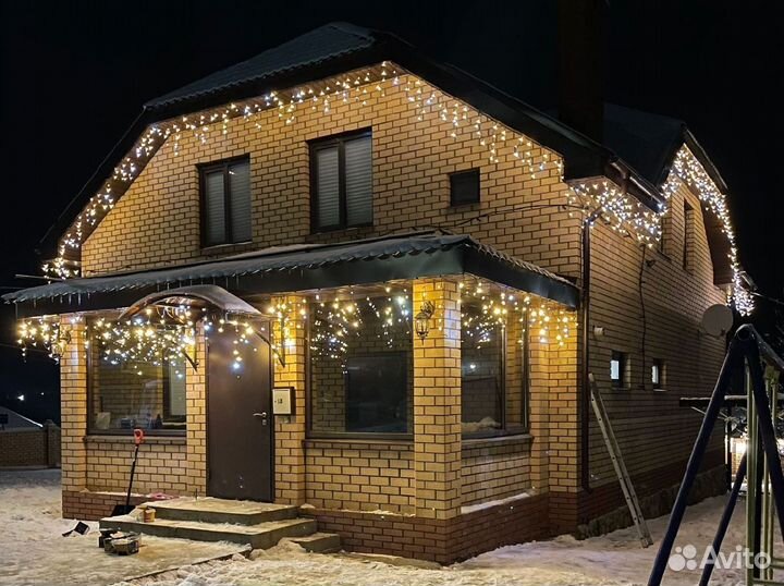 Новогоднее украшение фасадов