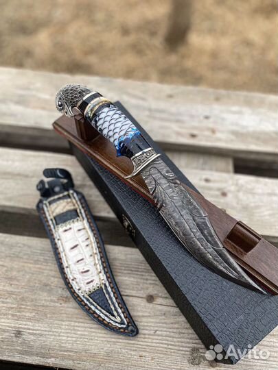 Нож перо Дамаск