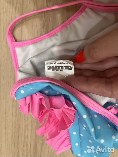 Купальник слитный детский размер 104см