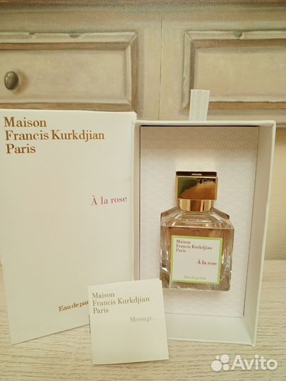 Духи от Maison Francis Kurkdjian Paris A la rose